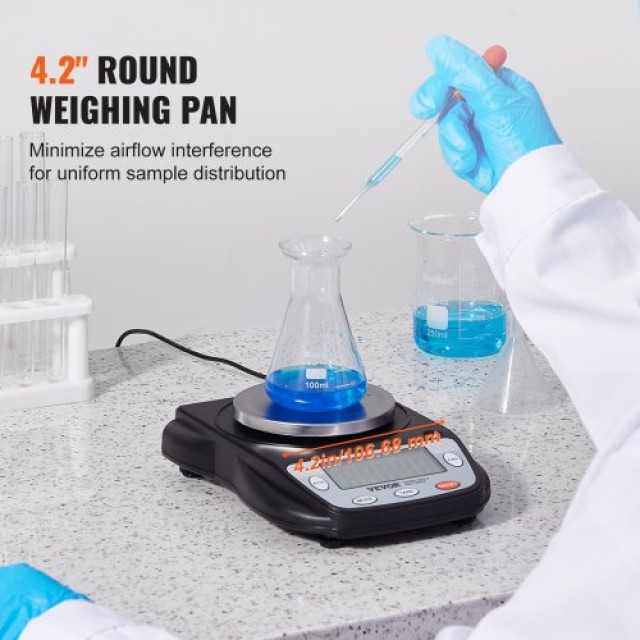 Ζυγαριά Ακριβείας VEVOR 600g x 0.01g 6 Μονάδες Μετατροπής Ηλεκτρονική  SYSCHTP001G0QUY4VV2