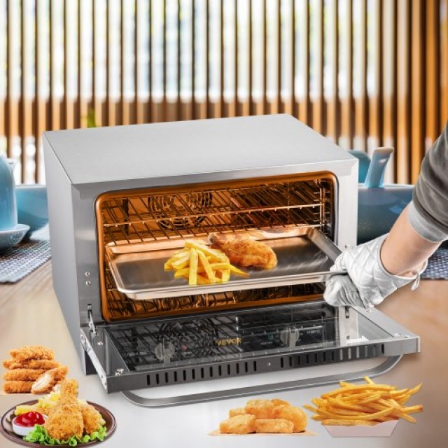 Επαγγελματικός Φούρνος VEVOR 47L, 1600W, 4 Επίπεδα, 220V, ETL  RFXHLO40L220VLV9EV2