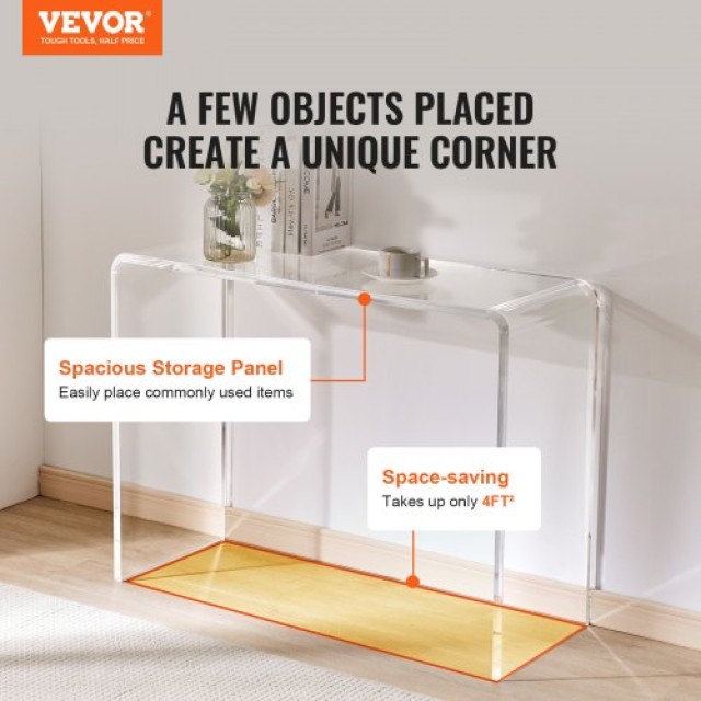 Διαφανές Ακρυλικό Τραπέζι VEVOR 38x15x29  YKLXTXTMSDGUU9Y65V0