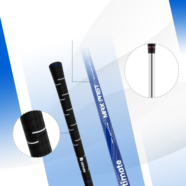 Costway Σετ Γκολφ 15 Τεμαχίων για Δεξιόχειρες με Τσάντα - Μπλε SP38...