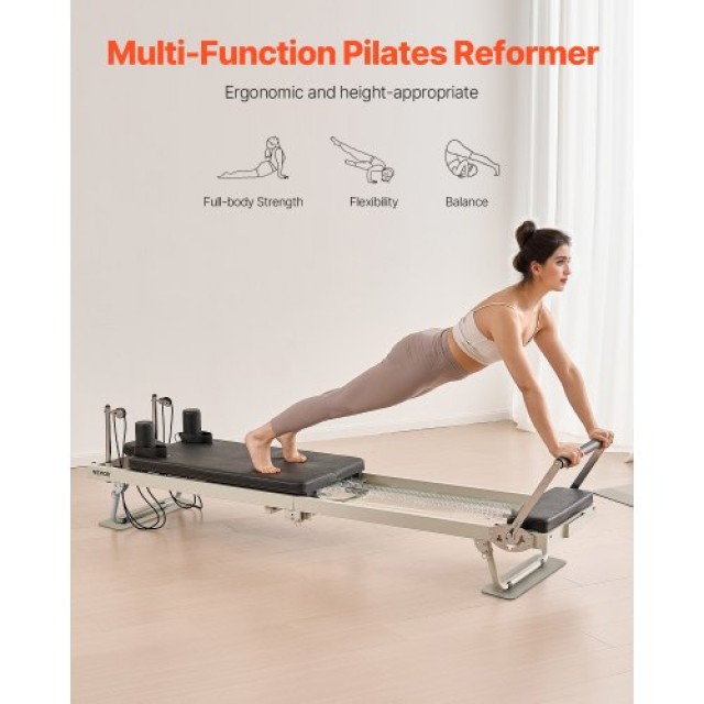 VEVOR Πτυσσόμενο Μηχάνημα Pilates Reformer για Οικιακή Χρήση PLTHXCTKZDJJSXVPSV0
