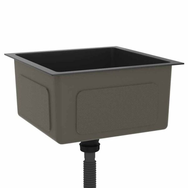 vidaXL Νεροχύτης Κουζίνας Χειροποίητος Μαύρος από Ανοξείδωτο Ατσάλι...