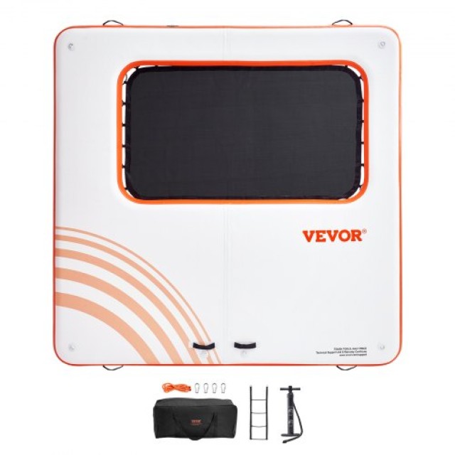 Φουσκωτή Πλατφόρμα VEVOR 10x10FT με Τραμπολίνο 4x7FT και Σκάλα  CQF...