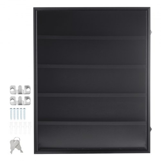 VEVOR  Βιτρίνα για 35 Αθλητικές Κάρτες, 24.3x30.5x2.1 in, με 98% UV Προστασία, Κλειδωτή Ντουλάπα Τοίχου για Κάρτες Συλλογής QYZSKJZX24338KR8ZV0