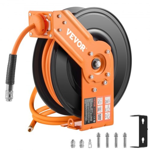 VEVOR  Ανασυρόμενος Σωλήνας Αέρα 3/8 x 50 Υβριδικός, 300 PSI  KFSKQRGJP50Y8D5CRV0