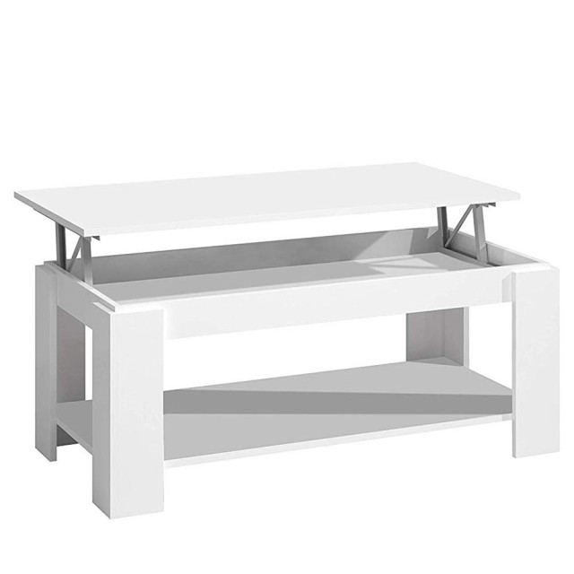 BAKAJI  Τραπέζι Καθιστικού με Ανυψωμένο Αποθηκευτικό Χώρο Μοντέρνο ...