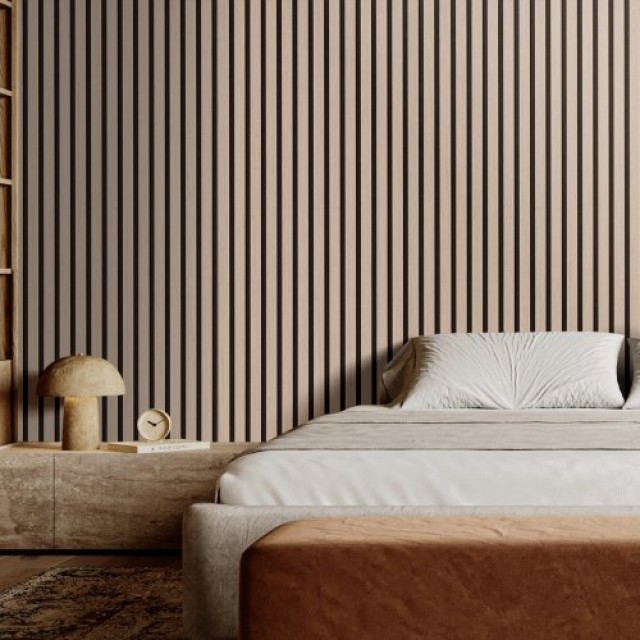 VEVOR  Ακουστικά Πάνελ Ξύλου 20x240cm για Μοντέρνα Διακόσμηση Τοίχου Ασημί Ξύλο FHXWBTQBYML7LX06FV0