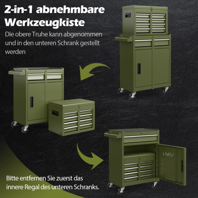 Costway Πολυλειτουργικό Εργαστηριακό Καρότσι με ρυθμιζόμενα ράφια 1...