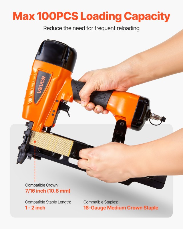 VEVOR Πνευματικό Καρφωτικό 16-Gauge (10.8mm) για Μέτριες Στεφάνες, ... VEVOR Πνευματικό Καρφωτικό 16-Gauge (10.8mm) για Μέτριες Στεφάνες, ...