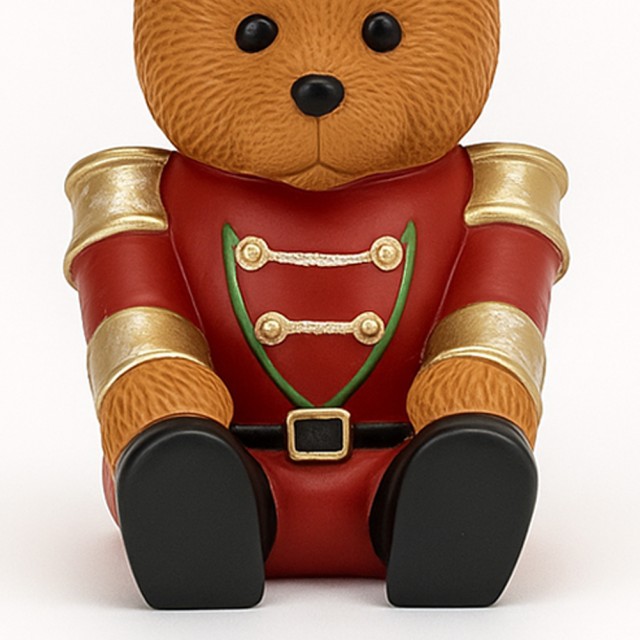 BAKAJI Βάση Δέντρου Ξύλινο Καρυοθραύστης Χριστουγεννιάτικου Αρκουδά...