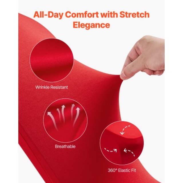 VEVOR Καλύμματα Καρεκλών 50τμχ Κόκκινα 20.08x17.72x37.4 ίντσες YTHS...