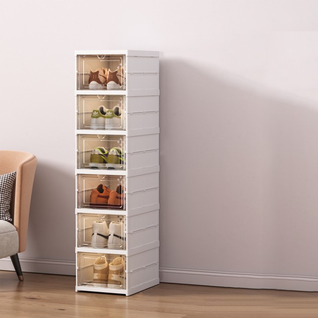 Πτυσσόμενη Ντουλάπα Παπουτσιών 105 x 34,5 x 25,5cm Λευκό BN1117  GEM