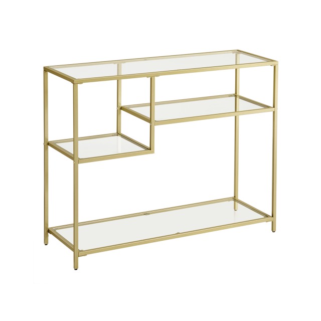 VASAGLE Κομψό Τραπέζι Κονσόλας σε Καφέ - 100x35x80cm,LGT022A61 
