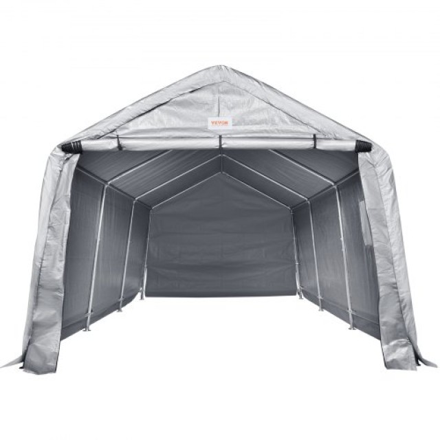 VEVOR Φορητό Καταφύγιο Αποθήκευσης 10x15x8 ft με Φερμουάρ Πόρτα  TYCW10FTX15FTRDIDV0
