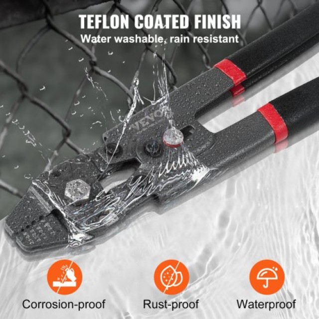 Εργαλείο Πρεσαρίσματος VEVOR για Σύρματα έως 2.2mm με Κόφτη και 160...