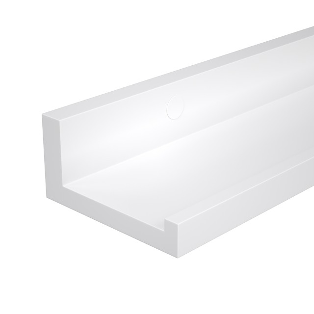 SONGMICS Σετ 2 Επιτοίχιων Ραφιών  80 x 10 cm Λευκό LWS080W01
