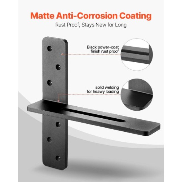 VEVOR Βαρέως Τύπου Αιωρούμενες Γωνίες Ραφιού 12 ιντσών (2 τεμάχια) ...