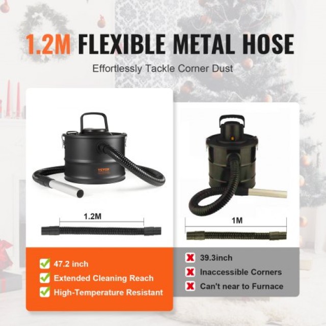 VEVOR Σκούπα Στάχτης 15L 1200W για Τζάκια & Ψησταριές  ZKXHQJL220V1AZ3BWV2