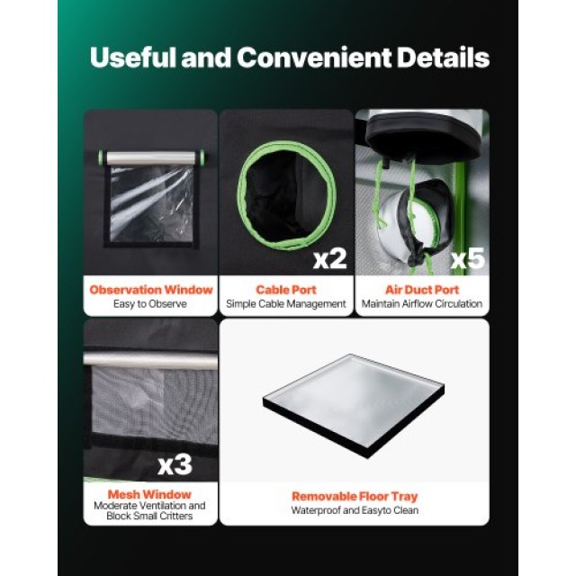 VEVOR Σετ Καλλιέργειας Εσωτερικού Χώρου με Φωτισμό LED και Σύστημα ... VEVOR Σετ Καλλιέργειας Εσωτερικού Χώρου με Φωτισμό LED και Σύστημα ...