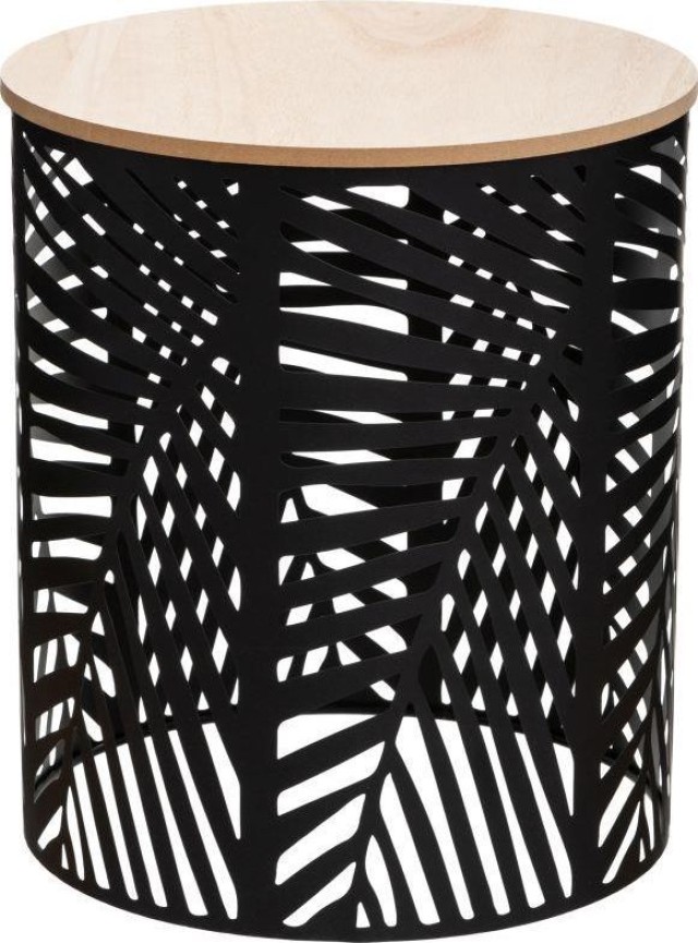 Atmosphera  Σετ 2 Τραπεζιών Καφέ Black Leaves  157205A
