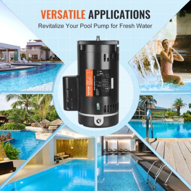 VEVOR Αντλία Πισίνας 1HP 115/230V  YCBDJ1HP56Y26MR60V9