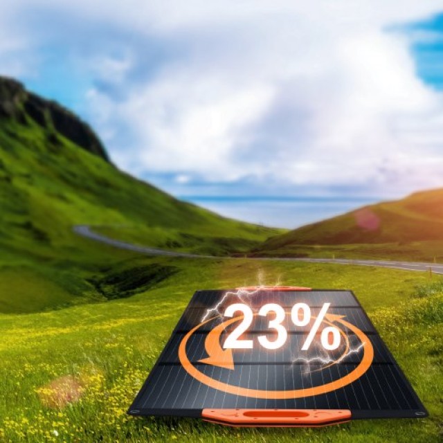 Φορητό Μονοκρυσταλλικό Ηλιακό Πάνελ VEVOR 120W Αναδιπλούμενο ETFE Φορτιστής  BXSDJTYNBDJ1XB2URV9