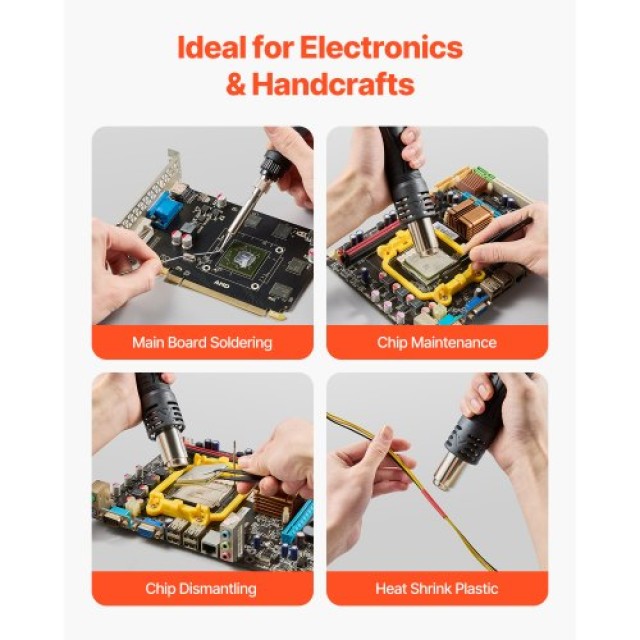 VEVOR Σταθμός Επαναεργασίας & Κολλητηριού 820W με Θύρα USB 5V RFFXTFTLTJS722G0TV2