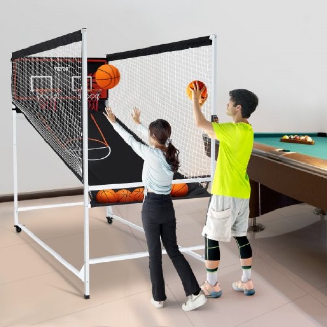 VEVOR Εσωτερικό Διπλό Παιχνίδι Μπάσκετ Arcade 2 Παίκτες 5 Μπάλες TJ...