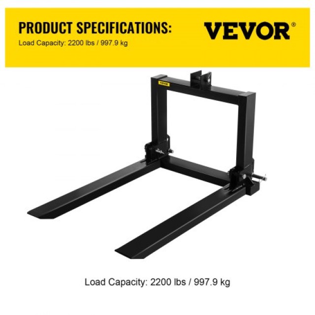 Προσαρμογέας Παλετοφόρου 3 Σημείων VEVOR 2000lbs για Τρακτέρ Κατηγορίας 1  1TZZJCCZH00000001V0