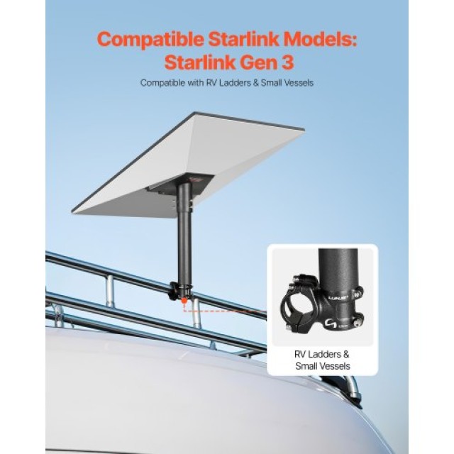 VEVOR Ρυθμιζόμενη Στήριξη Σκάλας Starlink 360° για Gen 3 FCPTAZKSDX...