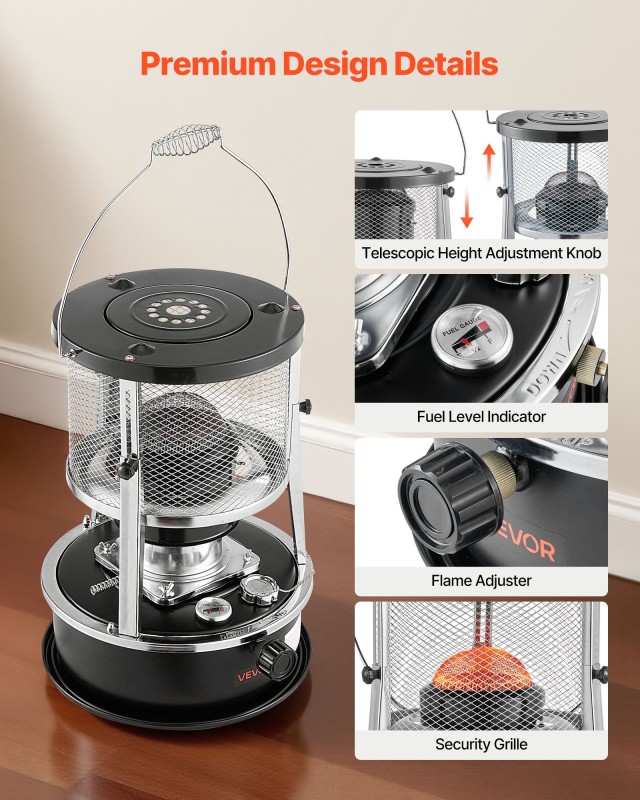 VEVOR Φορητή Κεροζινοθερμάστρα & Μαγειρική Συσκευή 2 σε 1, Ρυθμιζόμ... VEVOR Φορητή Κεροζινοθερμάστρα & Μαγειρική Συσκευή 2 σε 1, Ρυθμιζόμ...