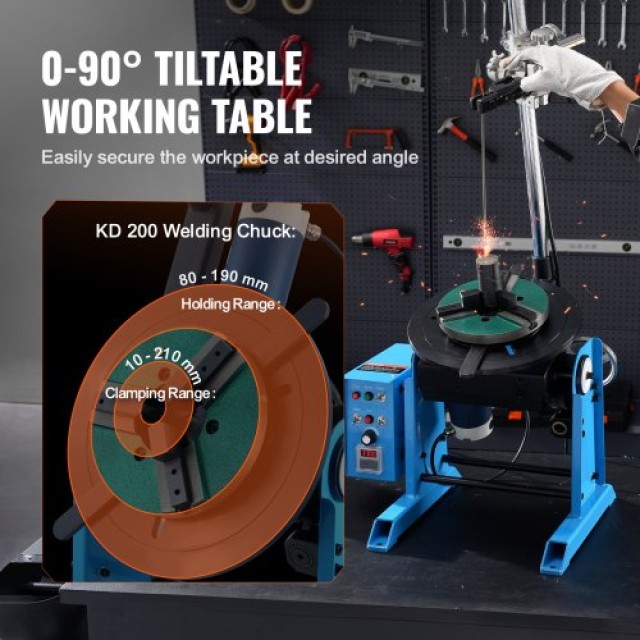 VEVOR Περιστροφικός Συγκολλητικός Θέσης 30KG 0-90° 1-12RPM  HJBWJX30KG80ONXXLV2