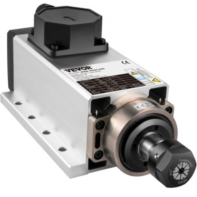 VEVOR Αερόψυκτο Μοτέρ 2.2KW CNC 220V ER20 24000 RPM για Φρέζα/Χαρακτική  FLDJ2.2KWER200001V7