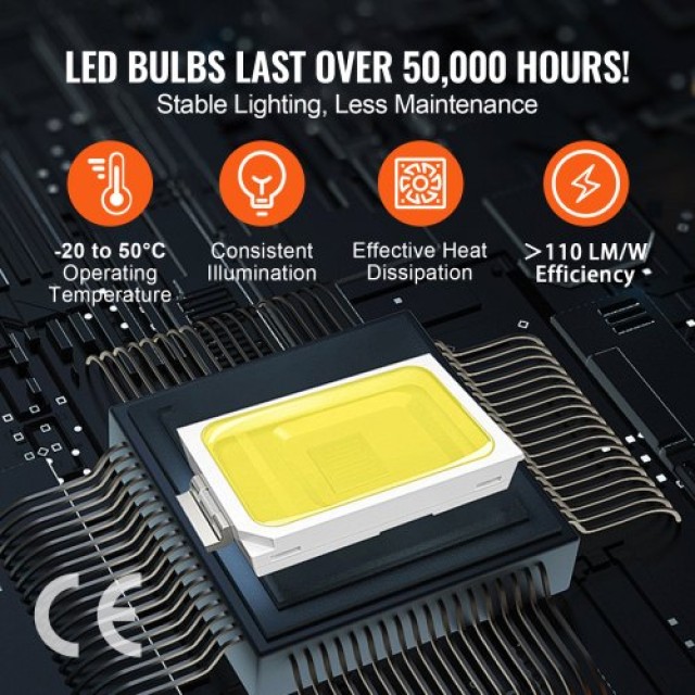 Φωτιστικό Γκαράζ LED VEVOR 88000LM 14 Πλέγματα  PJXCKDBS14G5DPQ8EV2