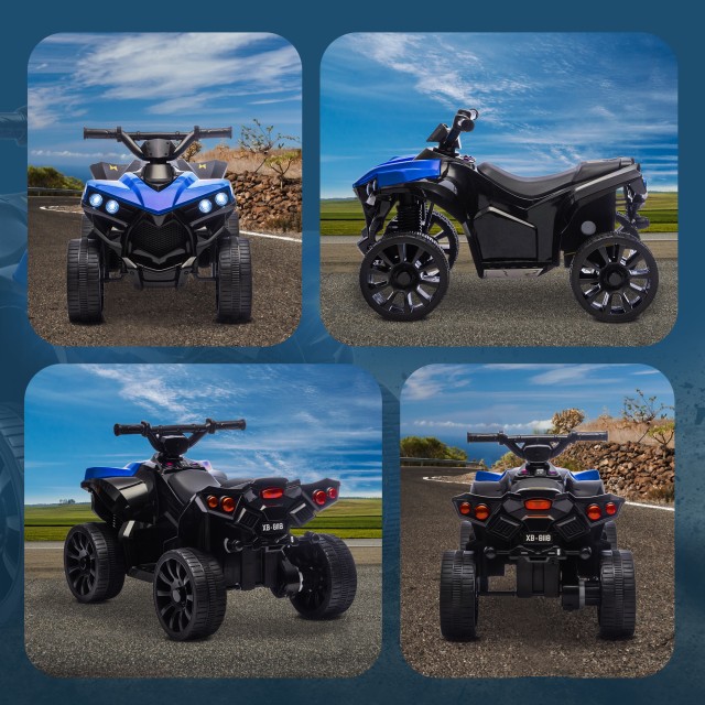 AIYAPLAY Παιδικό Ηλεκτρικό ATV Τετράτροχο με Επαναφορτιζόμενη Μπατα...