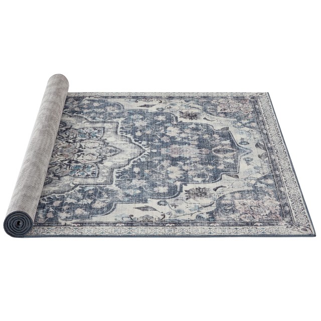 Χαλί SONGMICS HOME 120 x 170 cm, Αντιολισθητικό, Πλενόμενο, Vintage Στυλ, Γκρι 