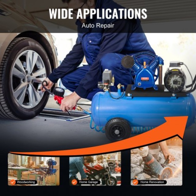 VEVOR  Κεφαλή Αντλίας Αεροσυμπιεστή 5.5HP 5.75CFM @ 90PSI 2-Κύλινδρος Πιστονιού KQYSJBTSGBTCUHG46V0