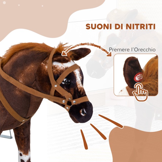 HOMCOM Παιδικό Κουνιστό Άλογο για Παιδιά 2+ Ετών με Χλιμίντρισμα, Σ... HOMCOM Παιδικό Κουνιστό Άλογο για Παιδιά 2+ Ετών με Χλιμίντρισμα, Σ...