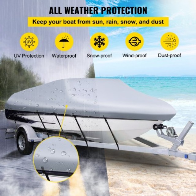 Αδιάβροχο Κάλυμμα Σκάφους VEVOR 25-28FT για Ταχύπλοα  Y25-28118600D21ZDV0