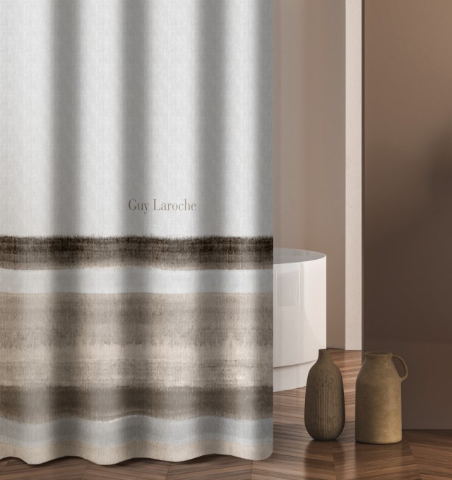 Guy Laroche Κουρτίνα Μπάνιου Santiago Stone 240x185 εκ, 1128030125012