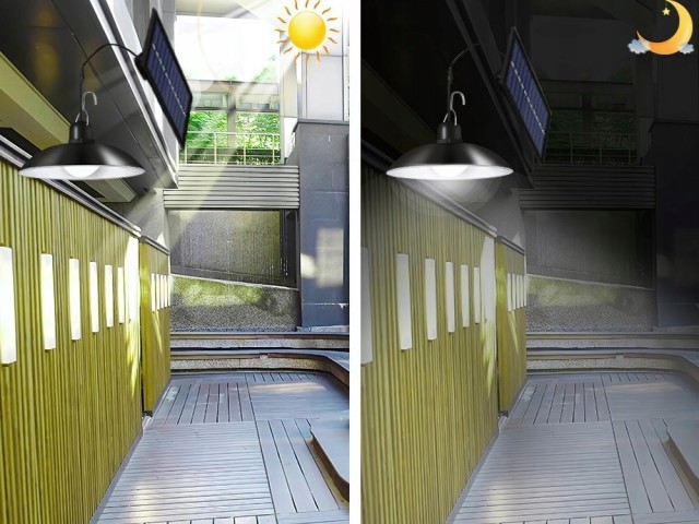 Verk Group Ηλιακό LED Εξωτερικό Φωτιστικό Οροφής με Τηλεχειριστήριο...