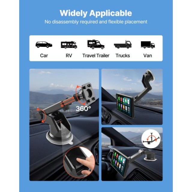 VEVOR Οθόνη Αφής Car Stereo 10 με CarPlay & Android Auto, Bluetooth...
