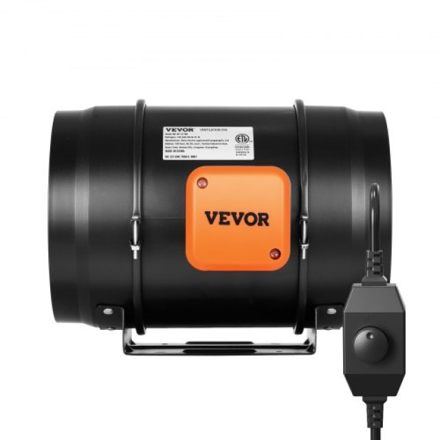 VEVOR  Κιτ Ανεμιστήρα Αγωγού 203.2mm με Έλεγχο Ταχύτητας AC XLGDFJY...