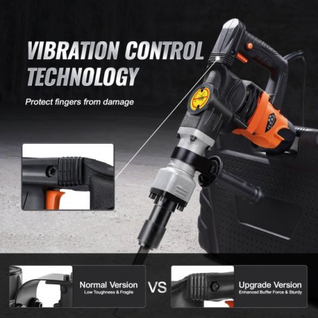 VEVOR Σφυρί Κατεδάφισης 1600W με 2 Καλέμια  X581X1X21400WI2E7V2