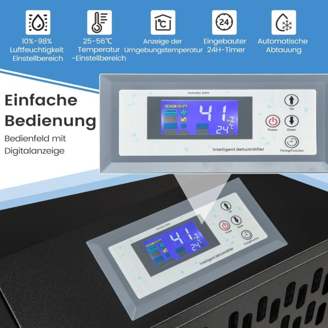 Costway Ηλεκτρικός Αφυγραντήρας 118L/T με Σωλήνα Αποστράγγισης & Χρ... Costway Ηλεκτρικός Αφυγραντήρας 118L/T με Σωλήνα Αποστράγγισης & Χρ...