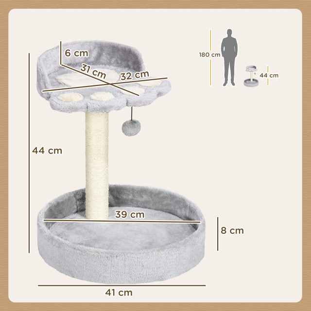 PawHut Γκρι Ονυχοδρόμιο Γάτας με Κρεβάτια, Σχοινί Γιούτα & Παιχνίδι... PawHut Γκρι Ονυχοδρόμιο Γάτας με Κρεβάτια, Σχοινί Γιούτα & Παιχνίδι...