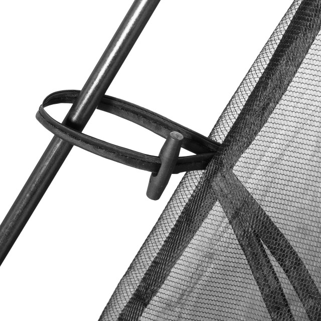 Outsunny Camping and Beach Tent με Anti-UV Mesh για 4 άτομα με τσάντα μεταφοράς, 3x3 m Μαύρη A20-221