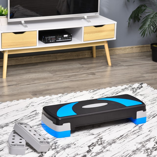 HOMCOM Fitness Stepper για αερόμπικ Ρυθμιζόμενο σε 3 ύψη από 10-15-...