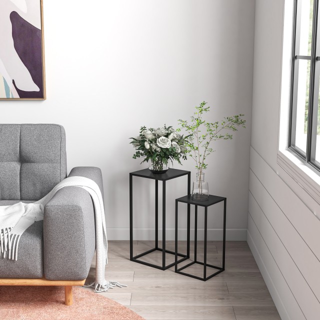 Σετ τραπεζιού Outsunny Plant Holder 2 τεμαχίων σε ατσάλι για εσωτερ...