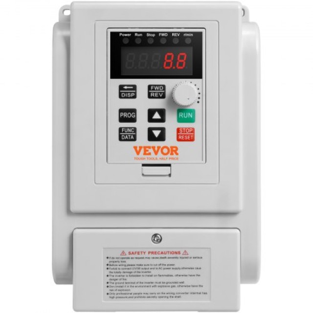 VEVOR VFD 4KW, 18A, 5HP Μετατροπέας Συχνότητας για Έλεγχο Ταχύτητας 3-Φασικού Κινητήρα  BPDSQ5HP0000AMGB0V7
